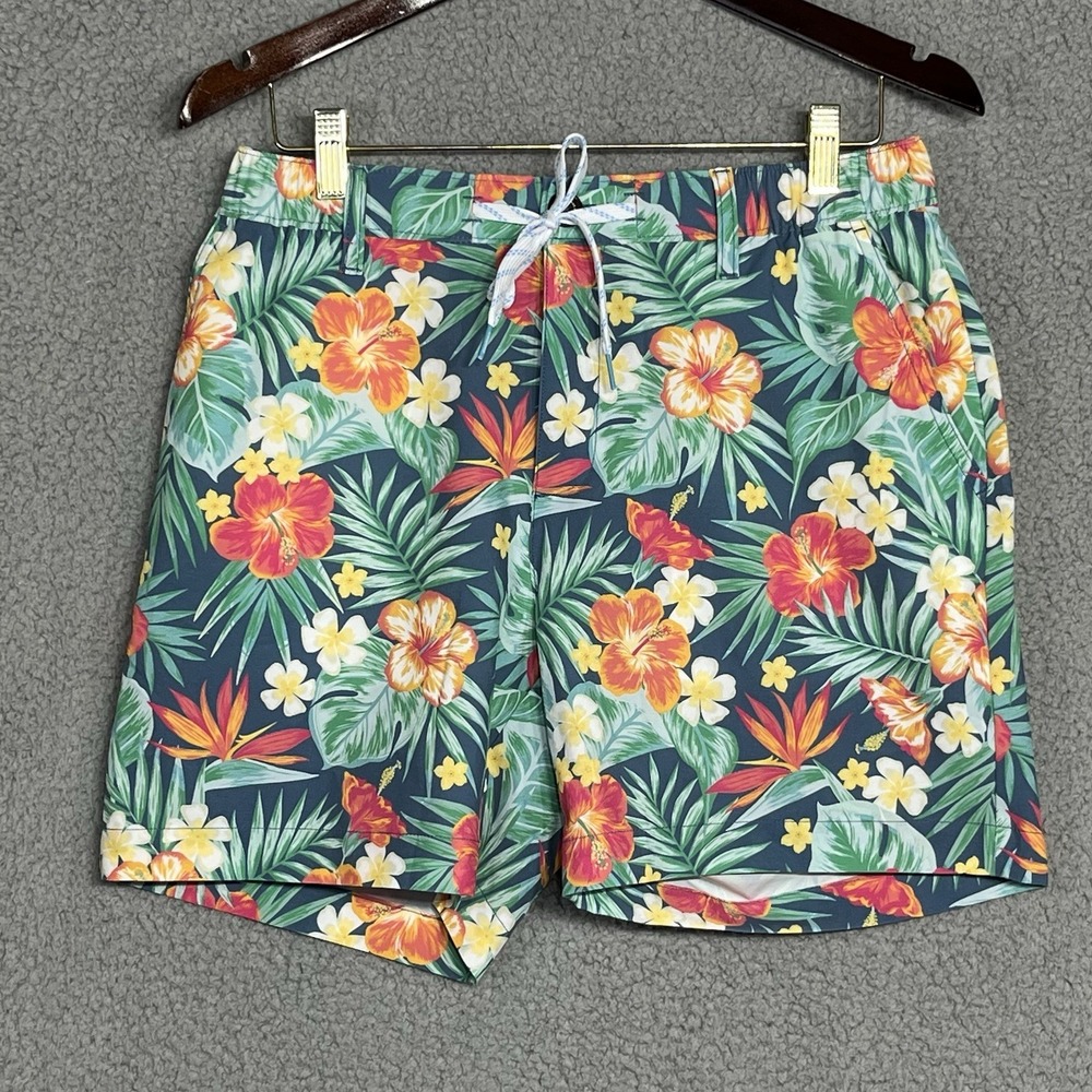 Chubbies Everywear Performance Shorts Mens M Tropical Floral 6 Inseam Unlined